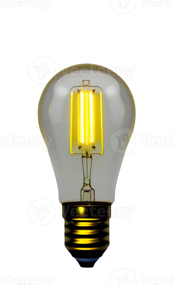 bulb light png AI Generative