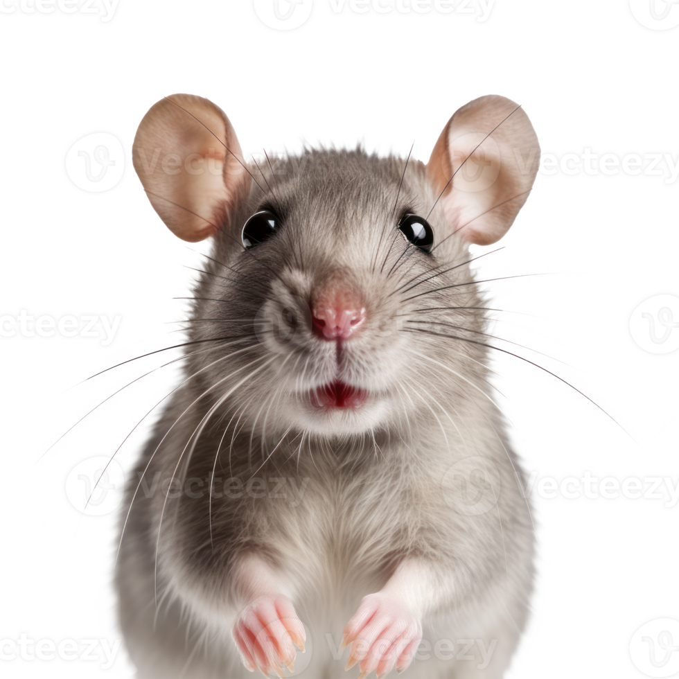 Rat face isolated. Illustration AI Generative png