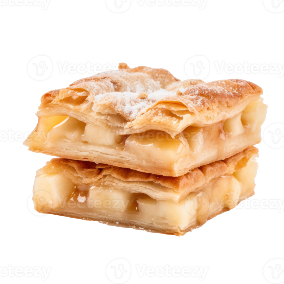 Apple pie isolated. Illustration png