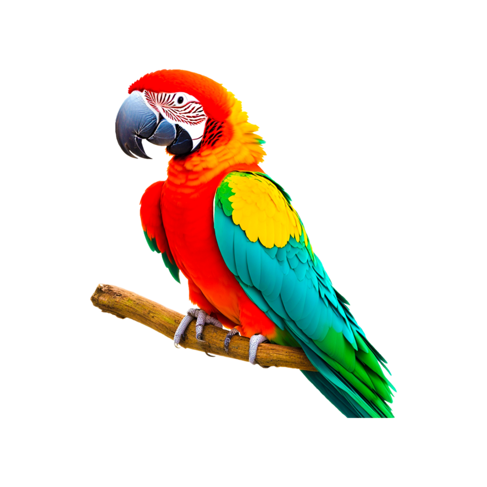 Blue-and-yellow Macaw Parrot Red-and-green Macaw Stock Photography Generative Ai png