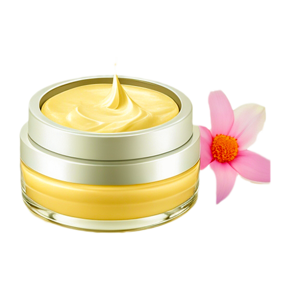 Turmeric cream in jar png