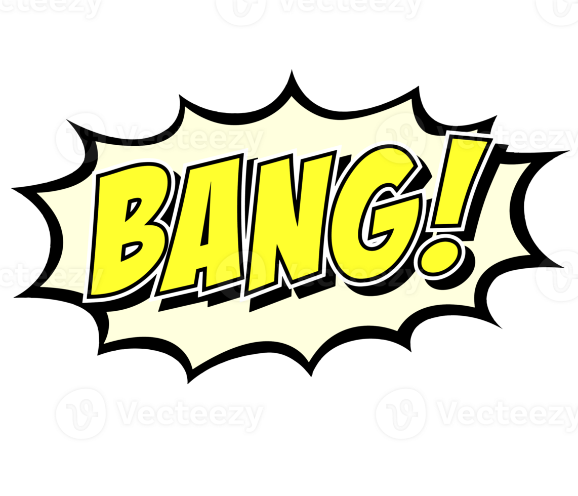 Bang Cartoon Balloon png