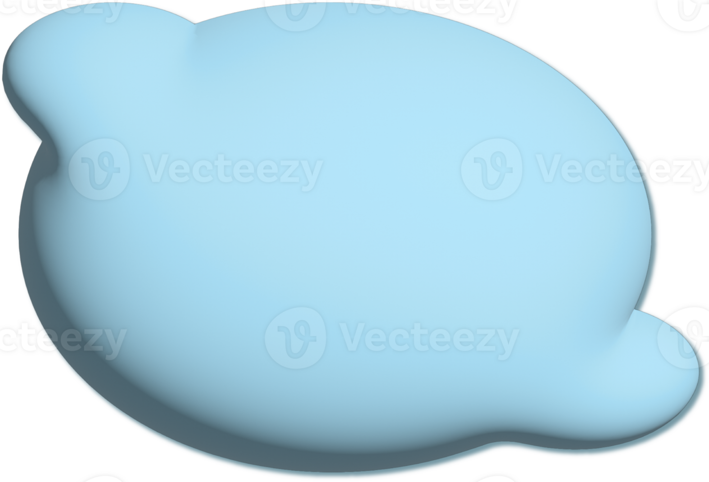 Cloud illustration drawn in cartoon style png