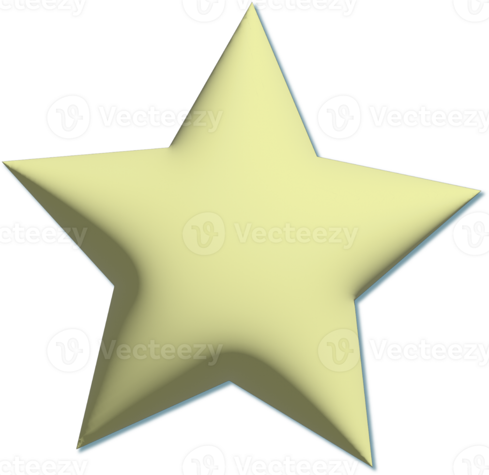 Star illustration. Hand drawn png