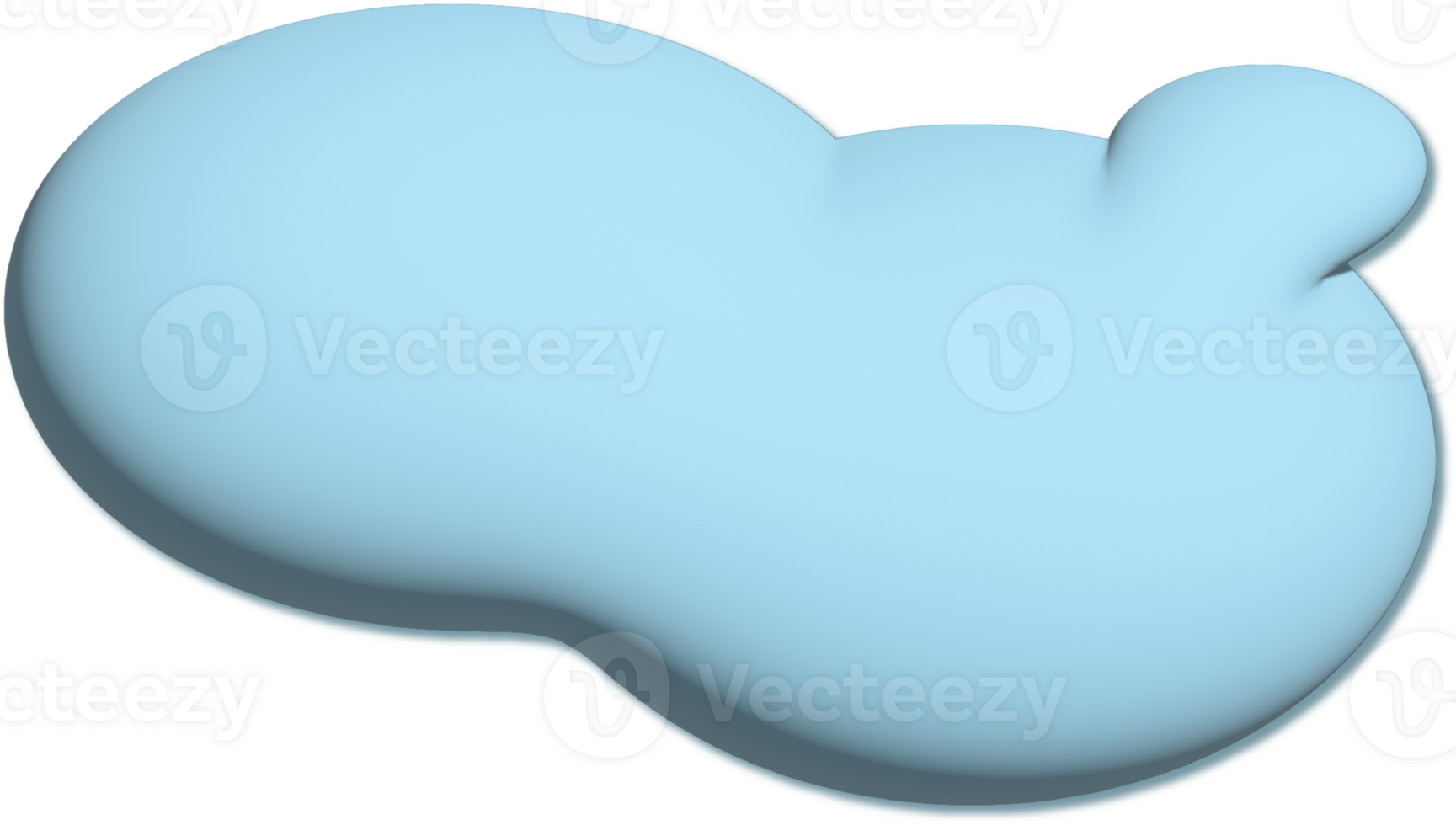 Cloud illustration drawn in cartoon style png