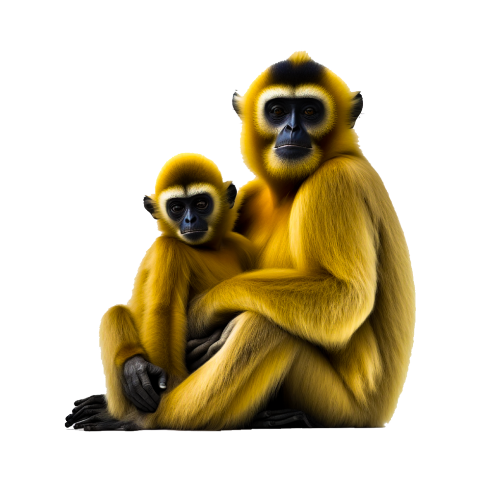 Snubnosed Monkey png generative ai