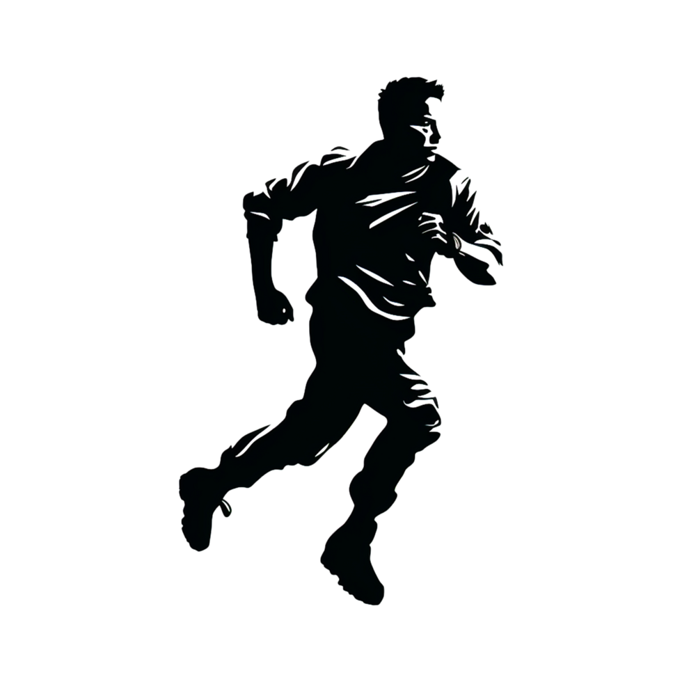 Running man PNG generative AI