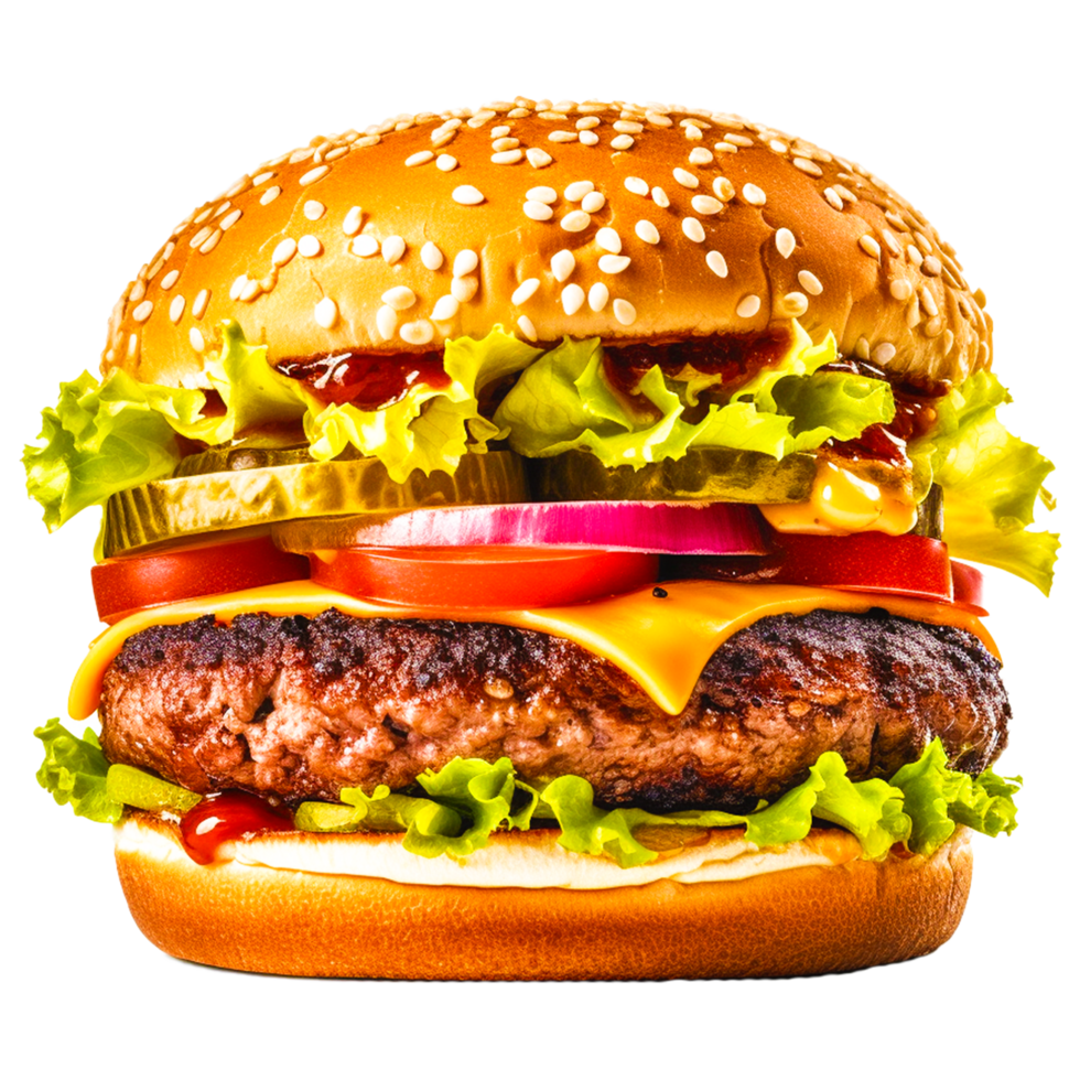 hamburguesa png generativo ai