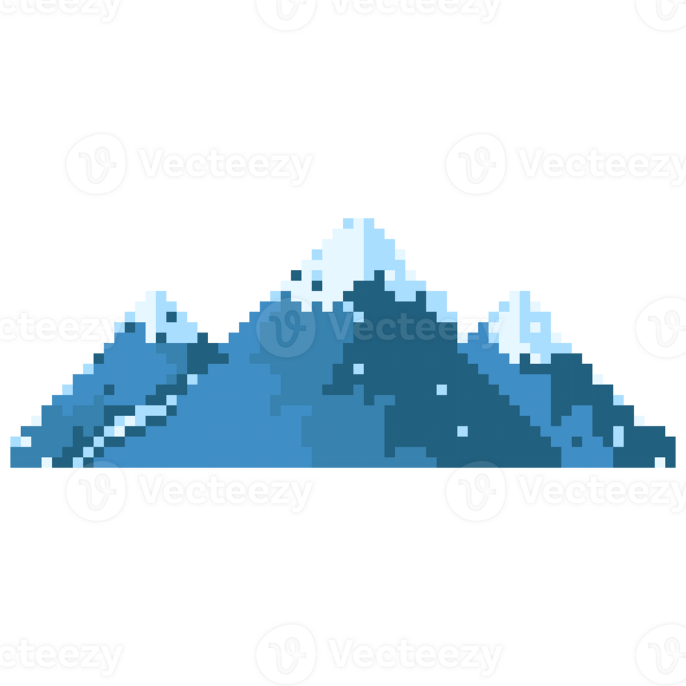 mountain pixel vector illustration of beautiful landscape of mountain png