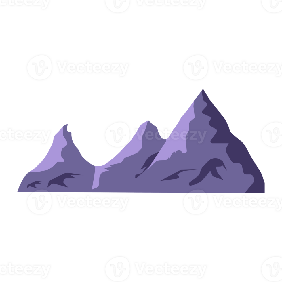 Mountain vector illustration of beautiful landscape of mountain png