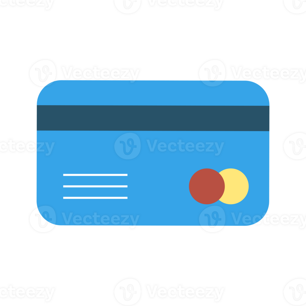 Credit Card Vector Flat Icon. Online payment. Credit Debit Card Cash withdrawal. Credit Card Minimal Style. Financial operations png