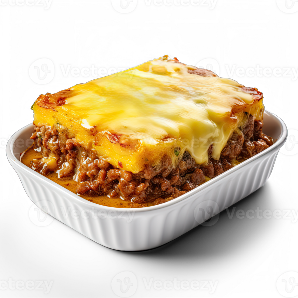 Bobotie isolated on transparent background png