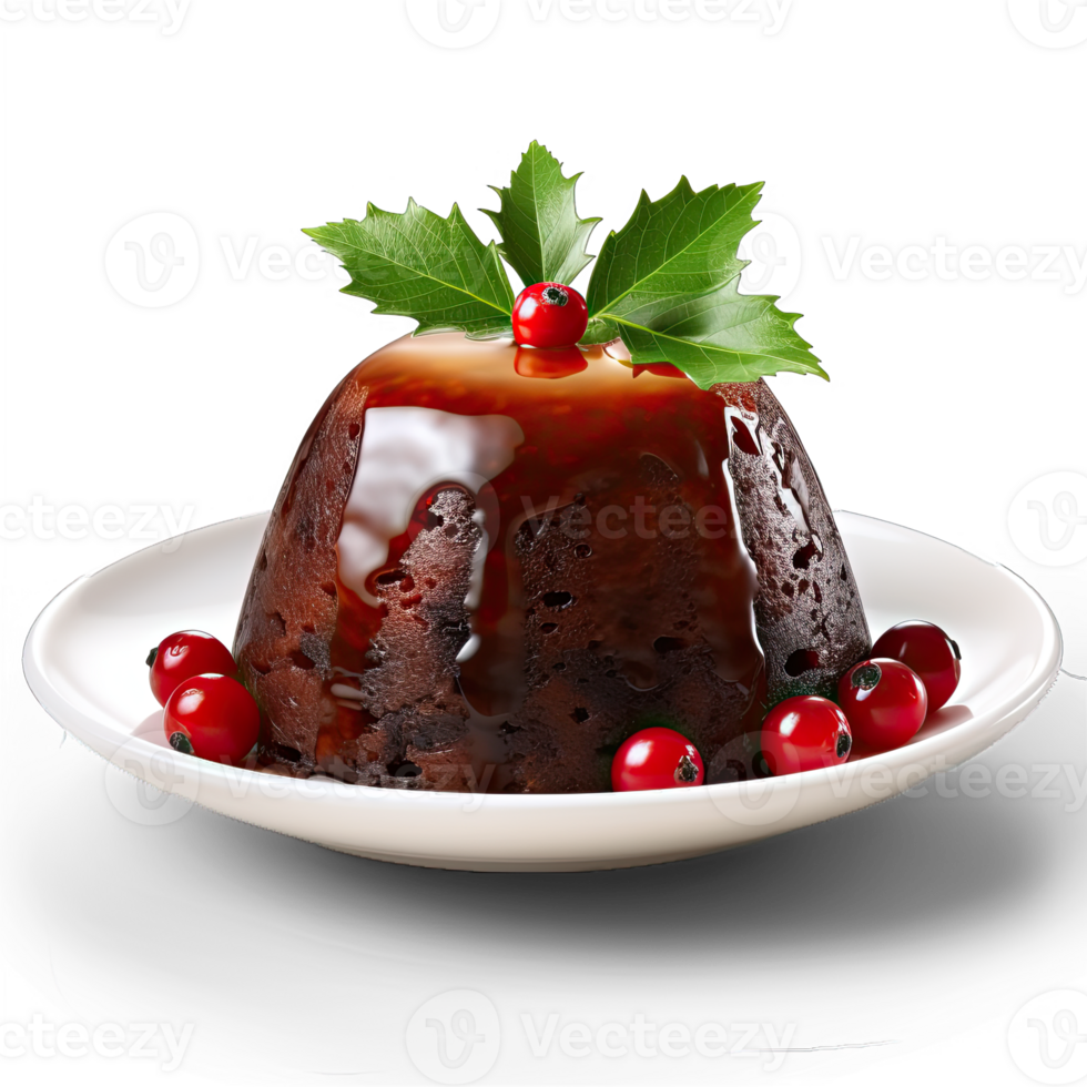 Christmas pudding isolated on transparent background png