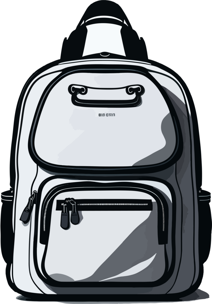 Black and White Bag Backpack png