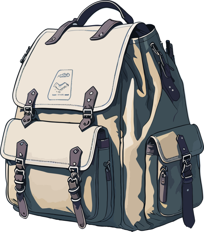 School Backpack Bag Illustration with png