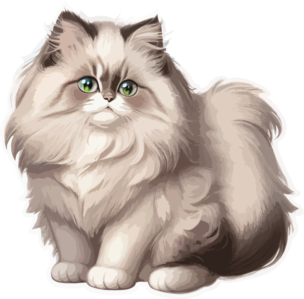 Desenho De Clipart De Gato Bigode Branco PNG , Branco, Desenho