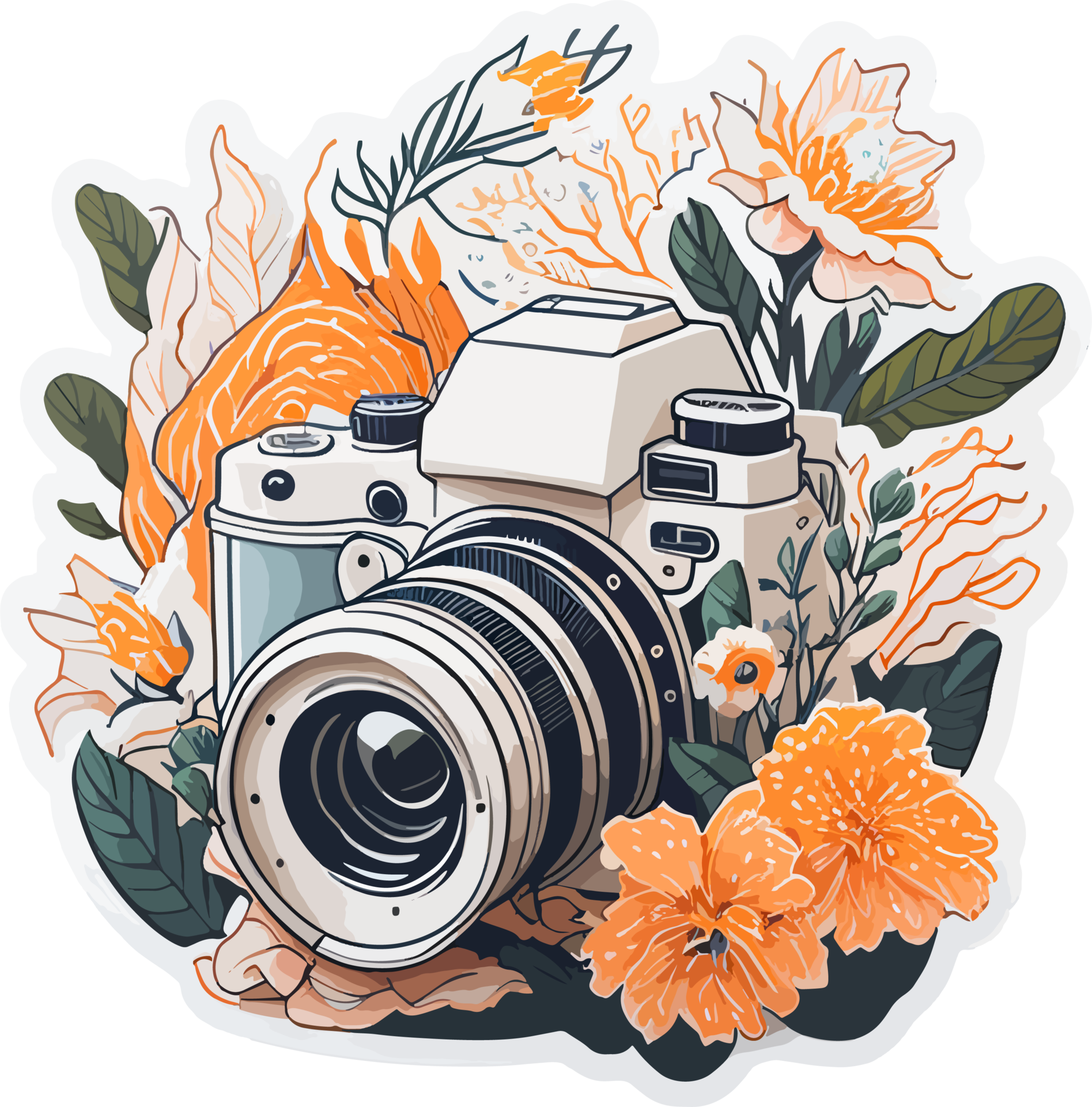 Retro Camera Clipart AI Generative 26792840 PNG