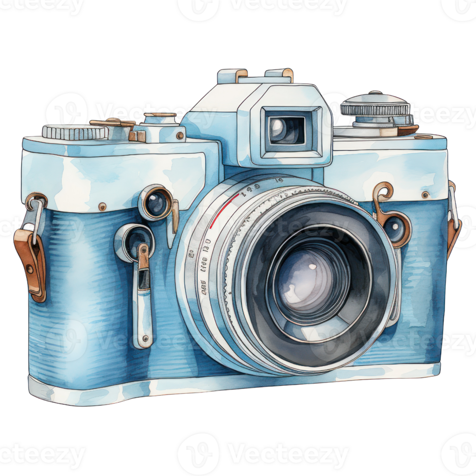 Watercolor Cute Camera png