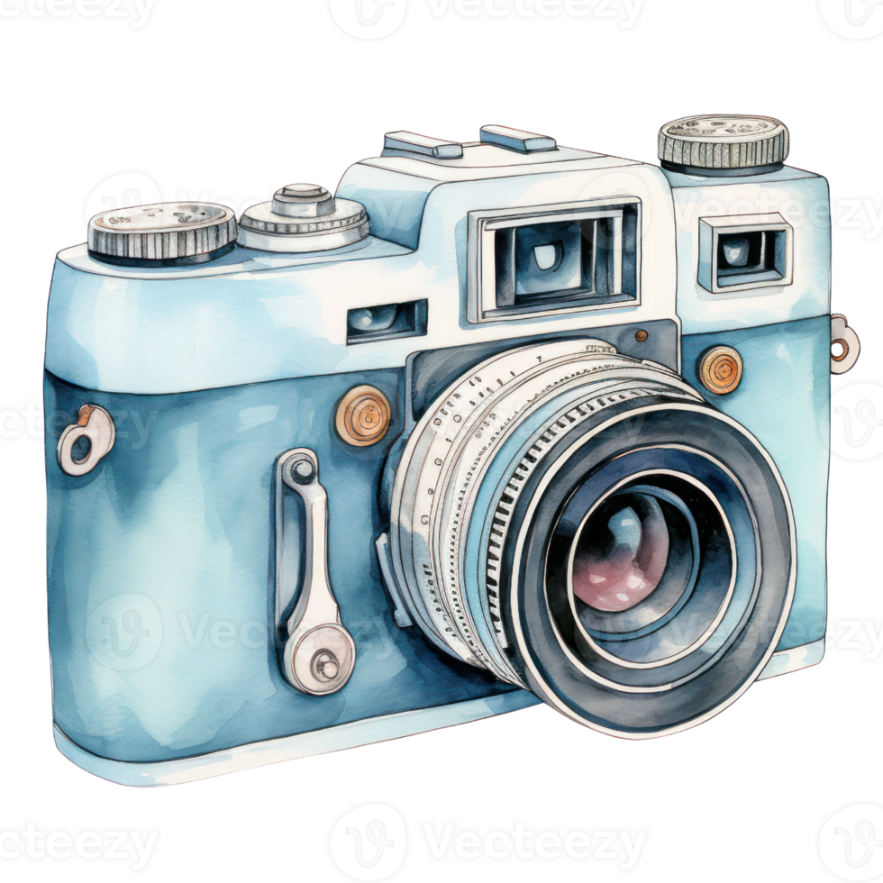 Watercolor Cute Camera png