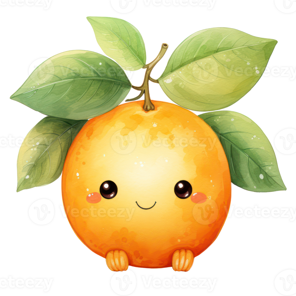 Kawai Cute Orange png