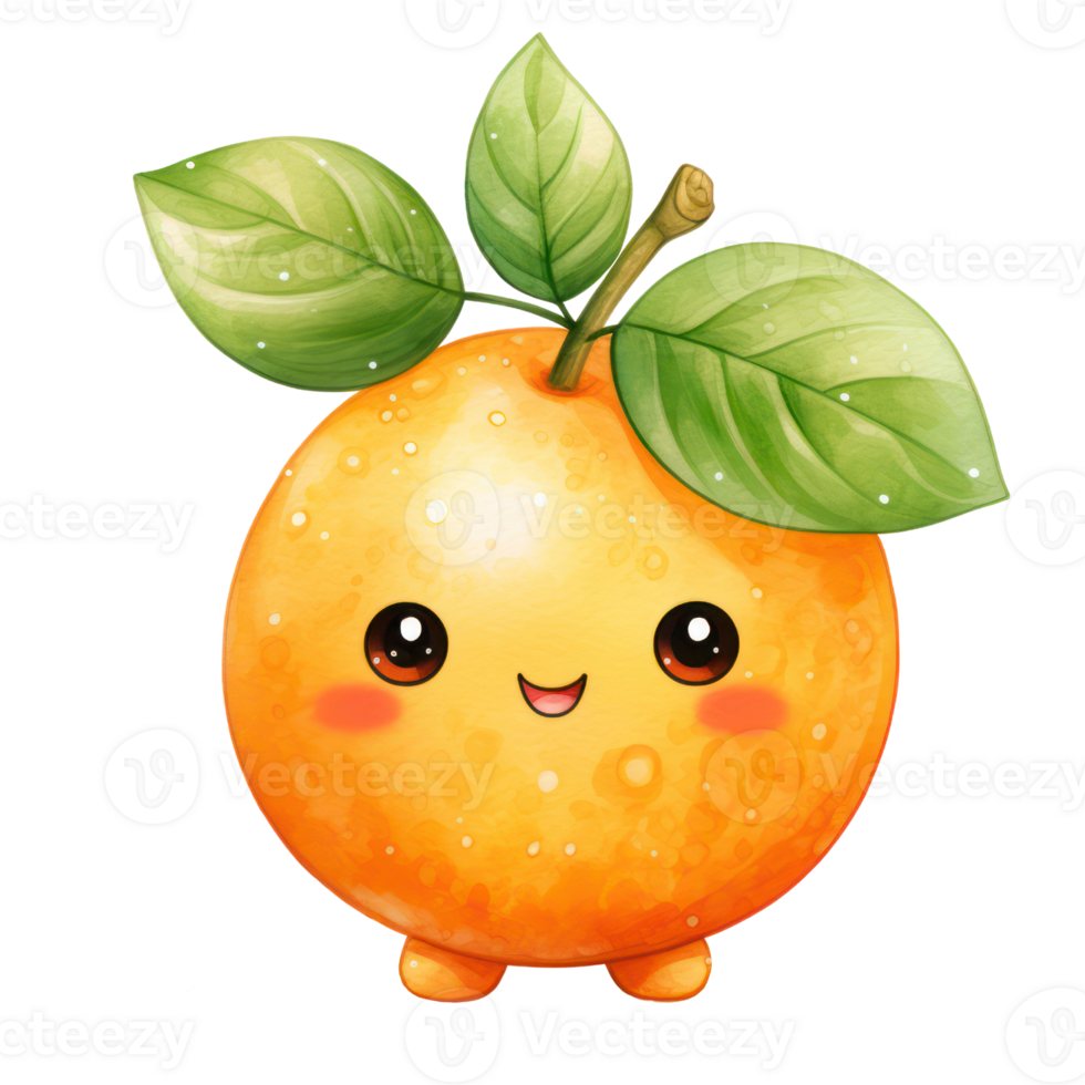 Kawai Cute Orange png