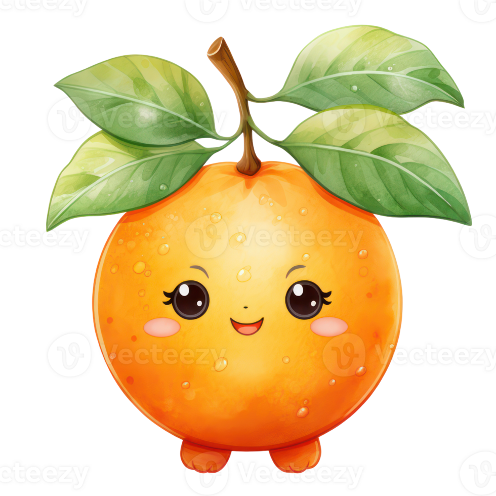Kawai Cute Orange png