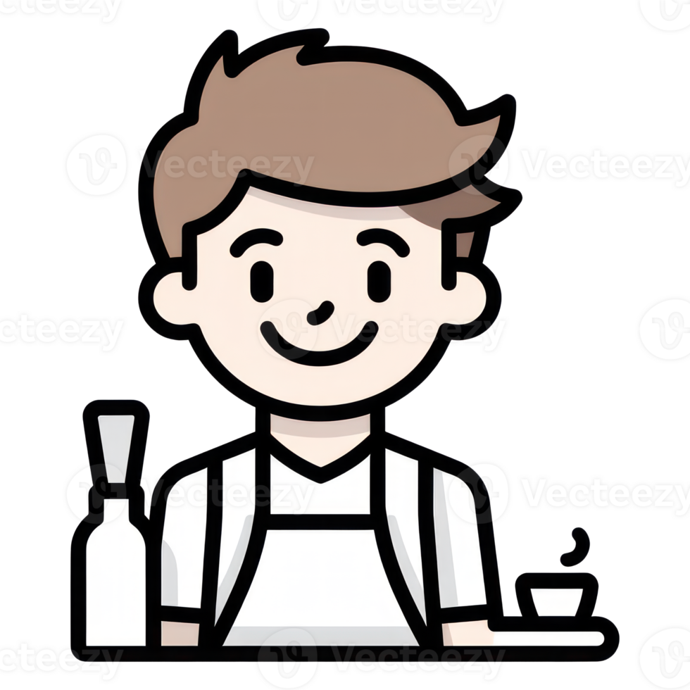 Barista Warmly Smiling png