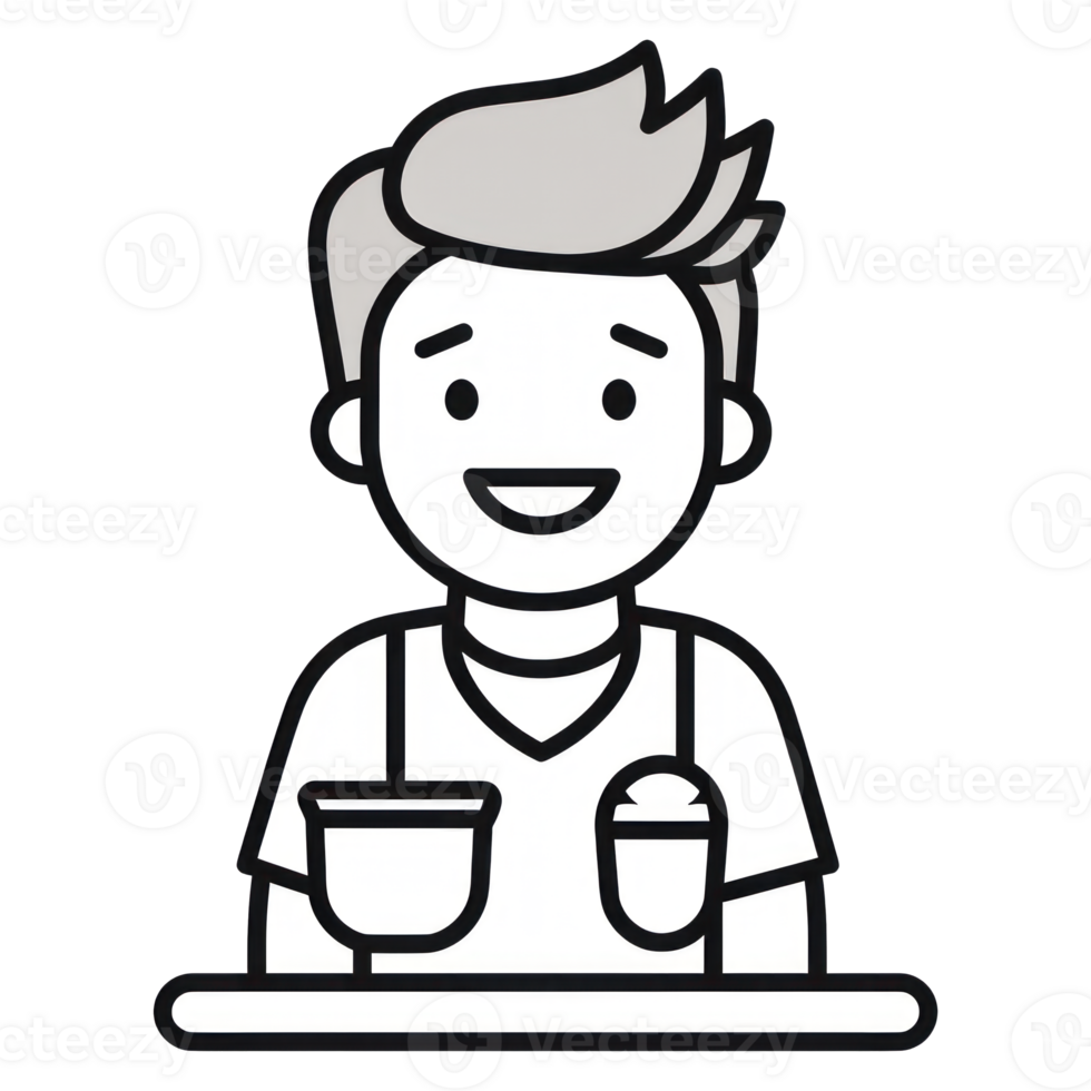 Barista Warmly Smiling png