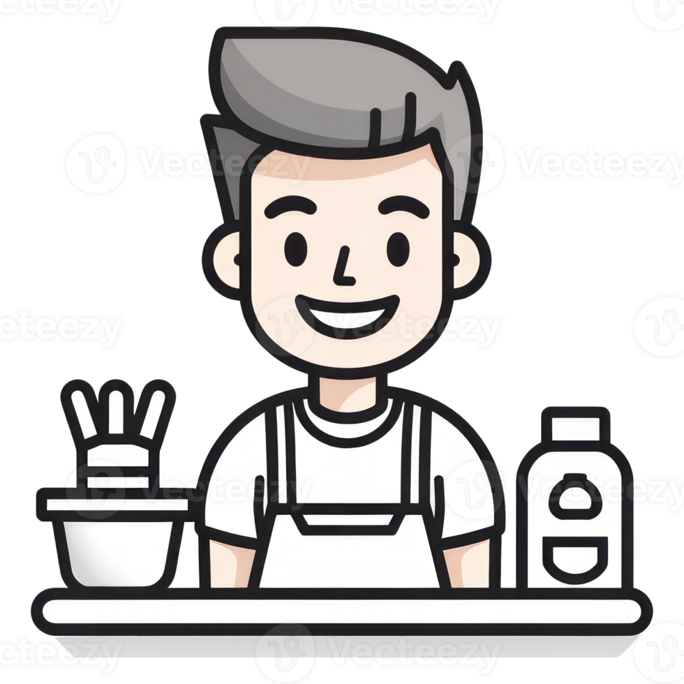 Barista Warmly Smiling png