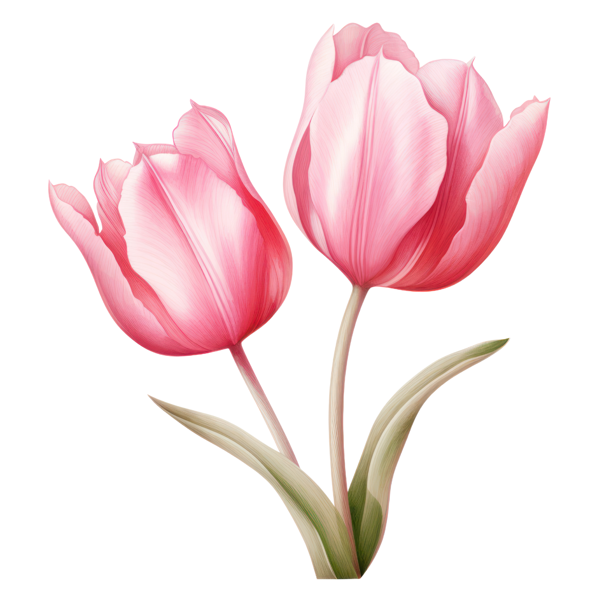 Pink Tulip Flower AI Generated 26793288 PNG