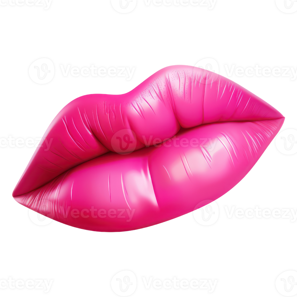 Pink Lip AI Generated png