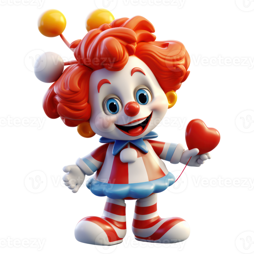 3d payaso ai generado png