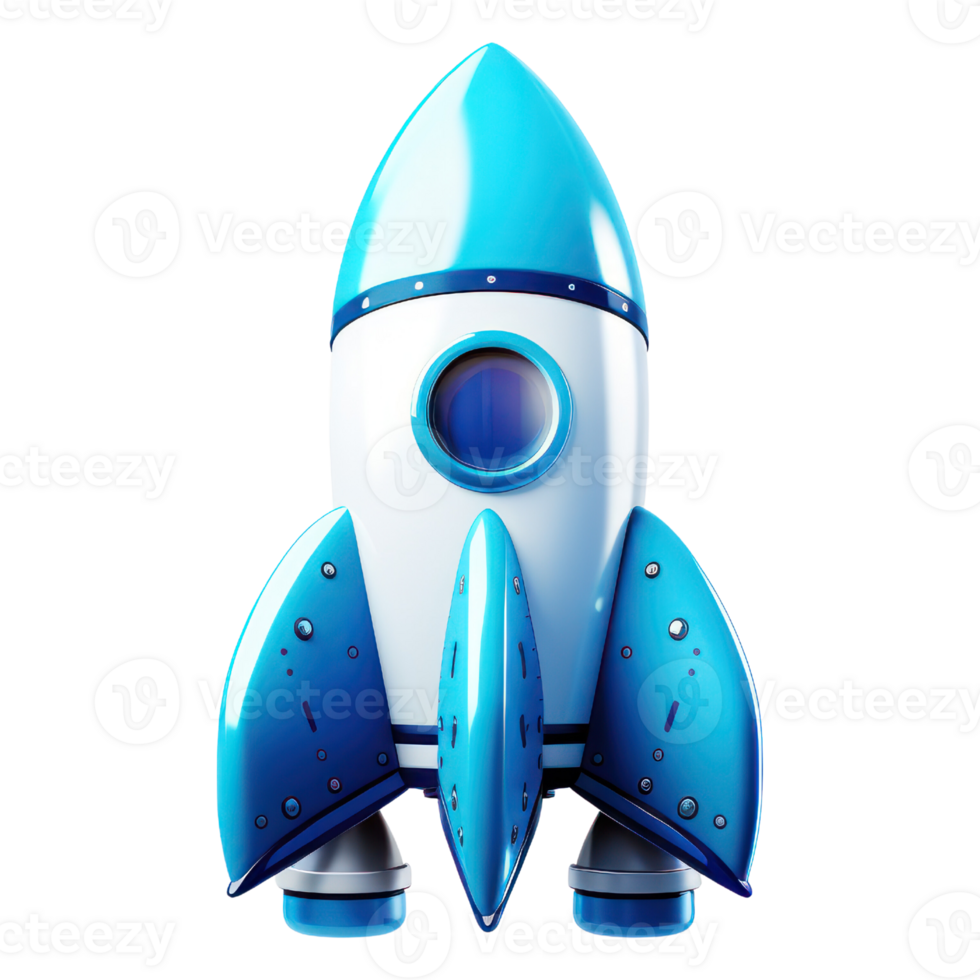 3D Rocket AI Generated png