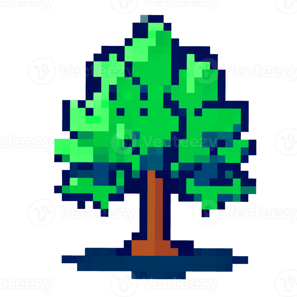 pixel art tree png