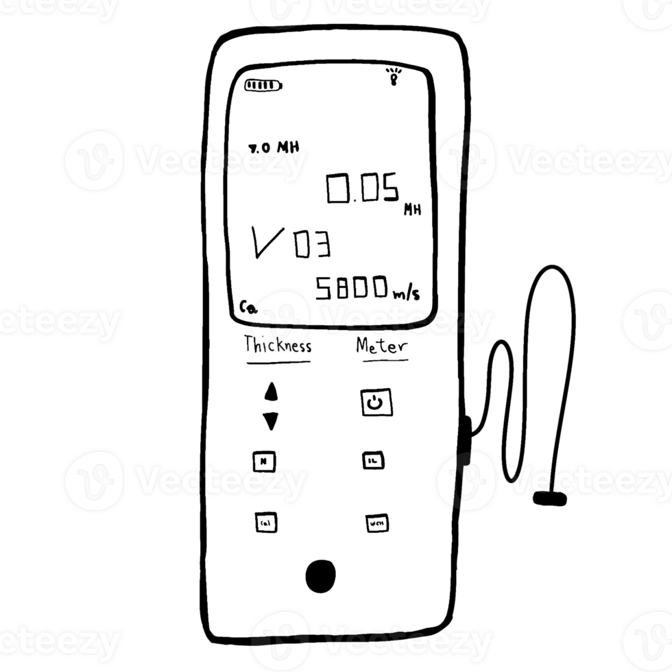 Dicke Meter wissenschaftlich testen Ultraschall- Dicke Messung png