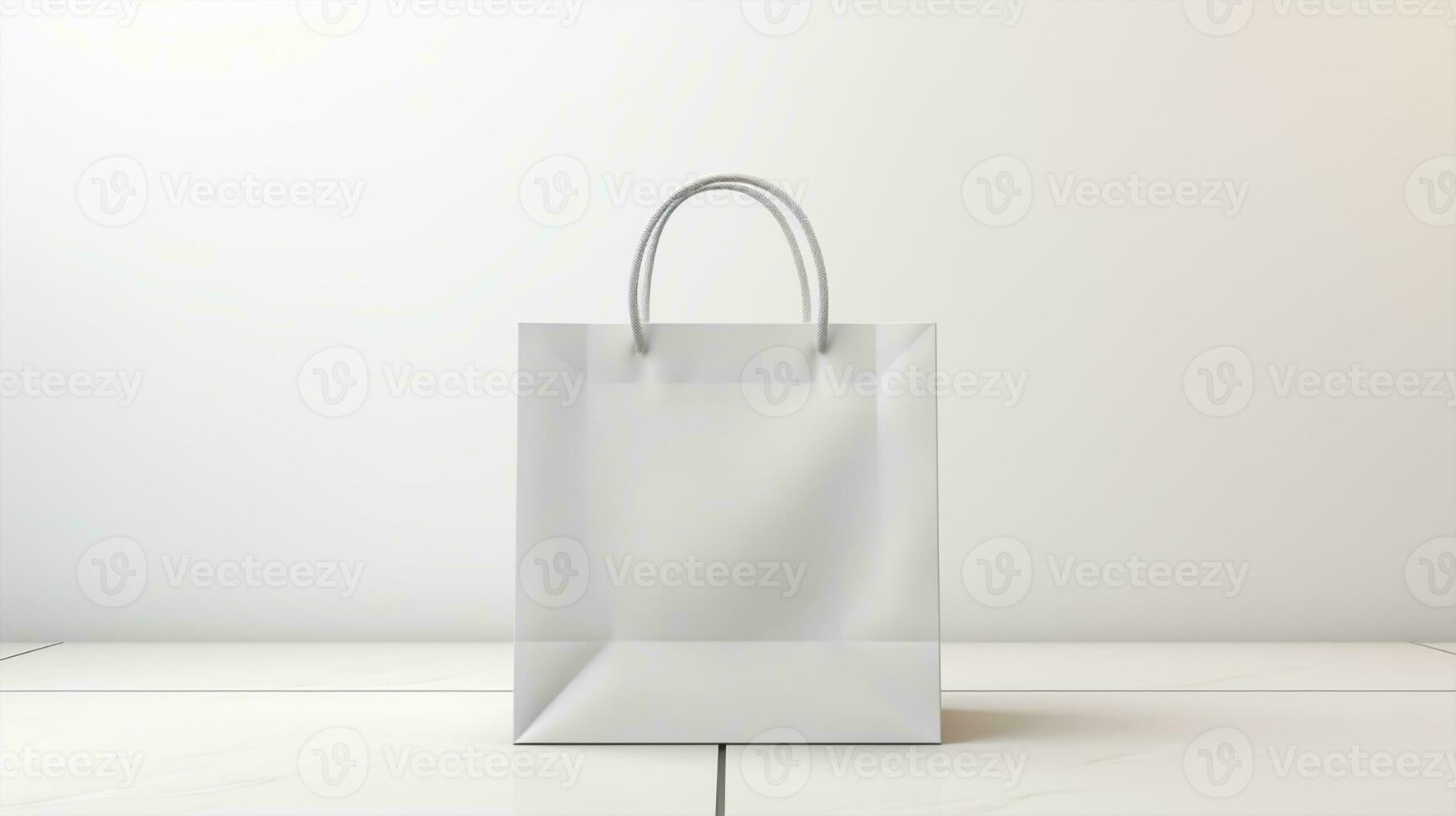 blanco blanco papel compras bolso Bosquejo foto