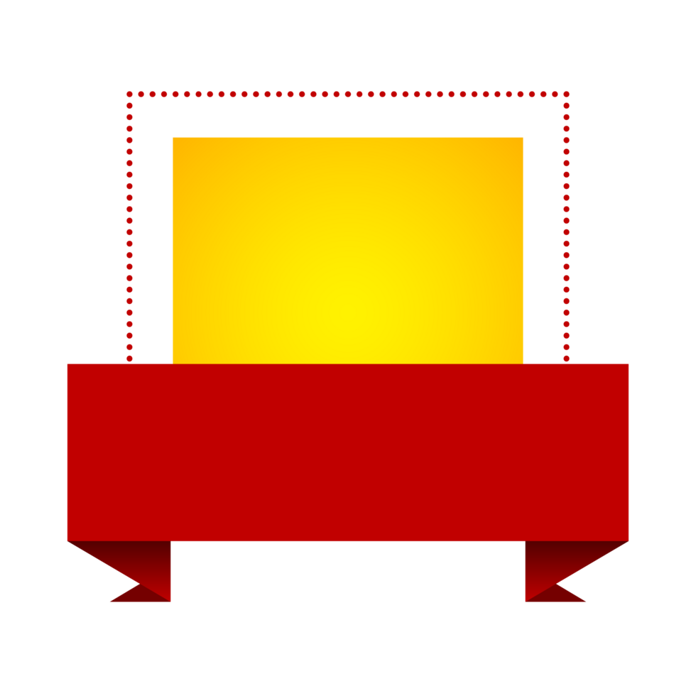 rot und Gelb Banner zum gewähren Öffnung png