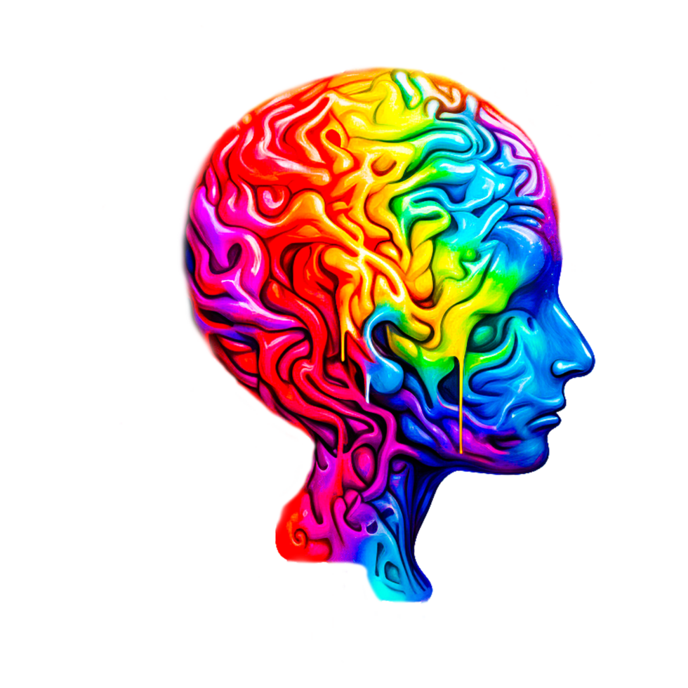 hologram colorful euphoria endorphin mind blow energy Generative Ai