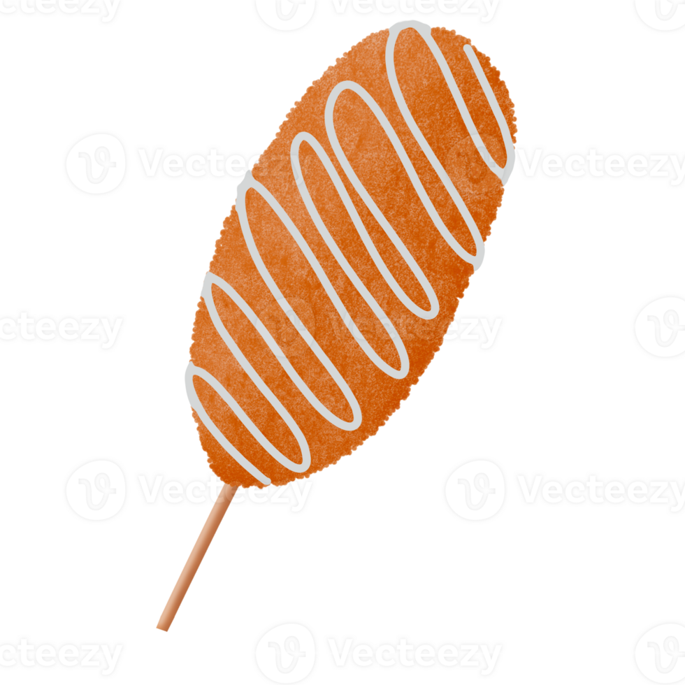Korean street food illustration Pro PNG