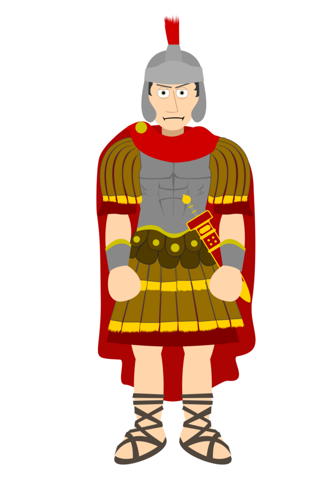 dessin animé Bible personnage - romain capitaine png