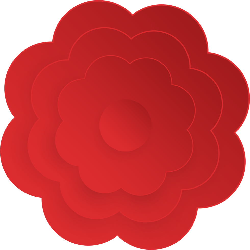 Flower, Element of floral paper cut. Paper cut of flower shape and spring symbol. png