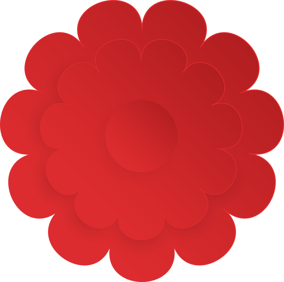 Flower, Element of floral paper cut. Paper cut of flower shape and spring symbol. png