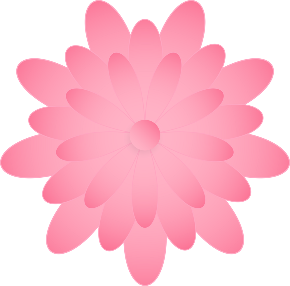 Flower, Element of floral paper cut. Paper cut of flower shape and spring symbol. png