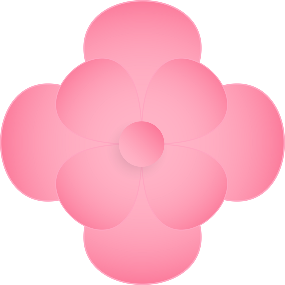 fleur, élément de floral papier couper. papier Couper de fleur forme et printemps symbole. png