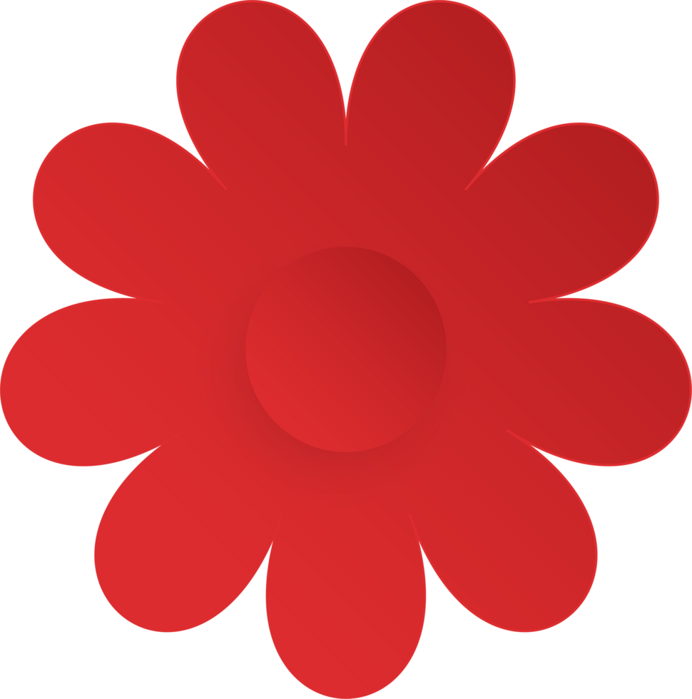 Flower, Element of floral paper cut. Paper cut of flower shape and spring symbol. png