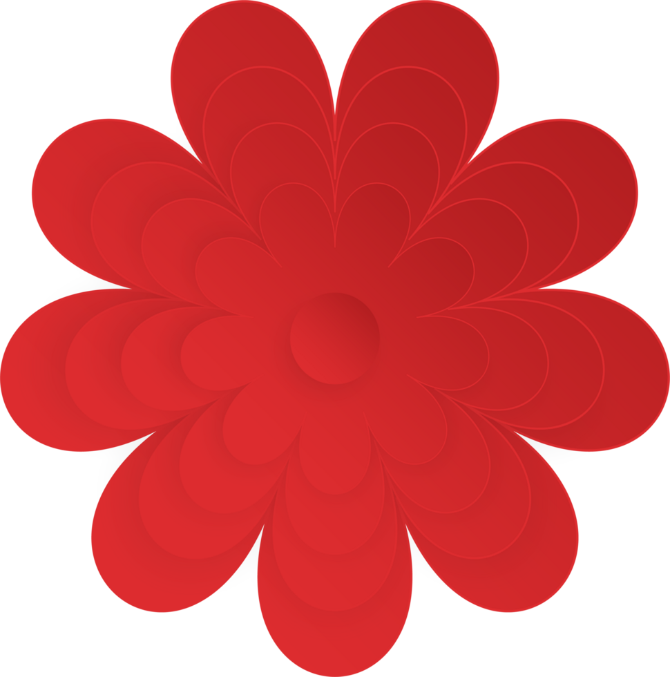 Flower, Element of floral paper cut. Paper cut of flower shape and spring symbol. png