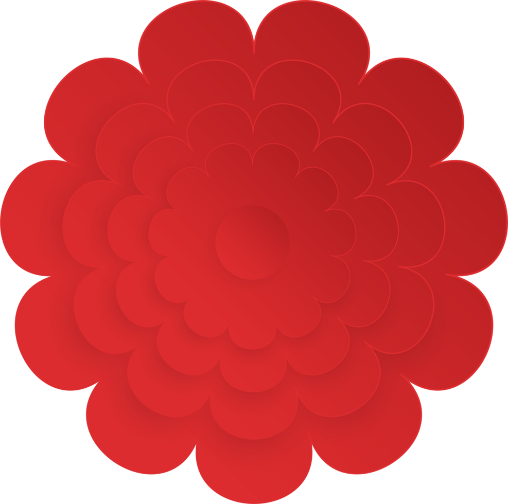 Flower, Element of floral paper cut. Paper cut of flower shape and spring symbol. png