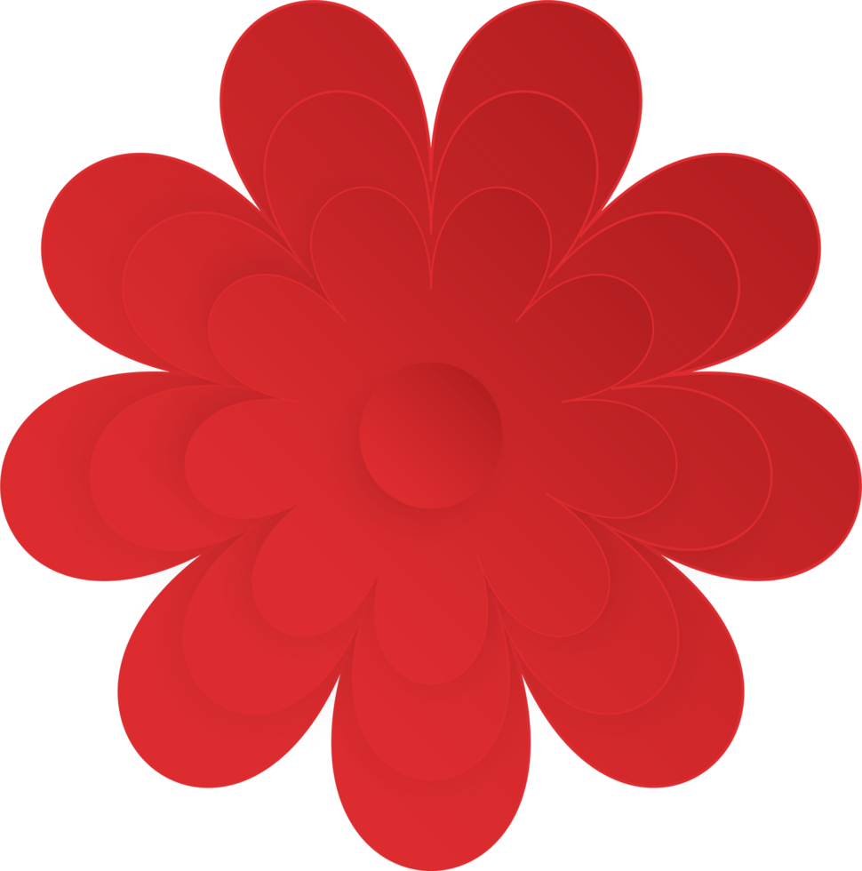 Flower, Element of floral paper cut. Paper cut of flower shape and spring symbol. png