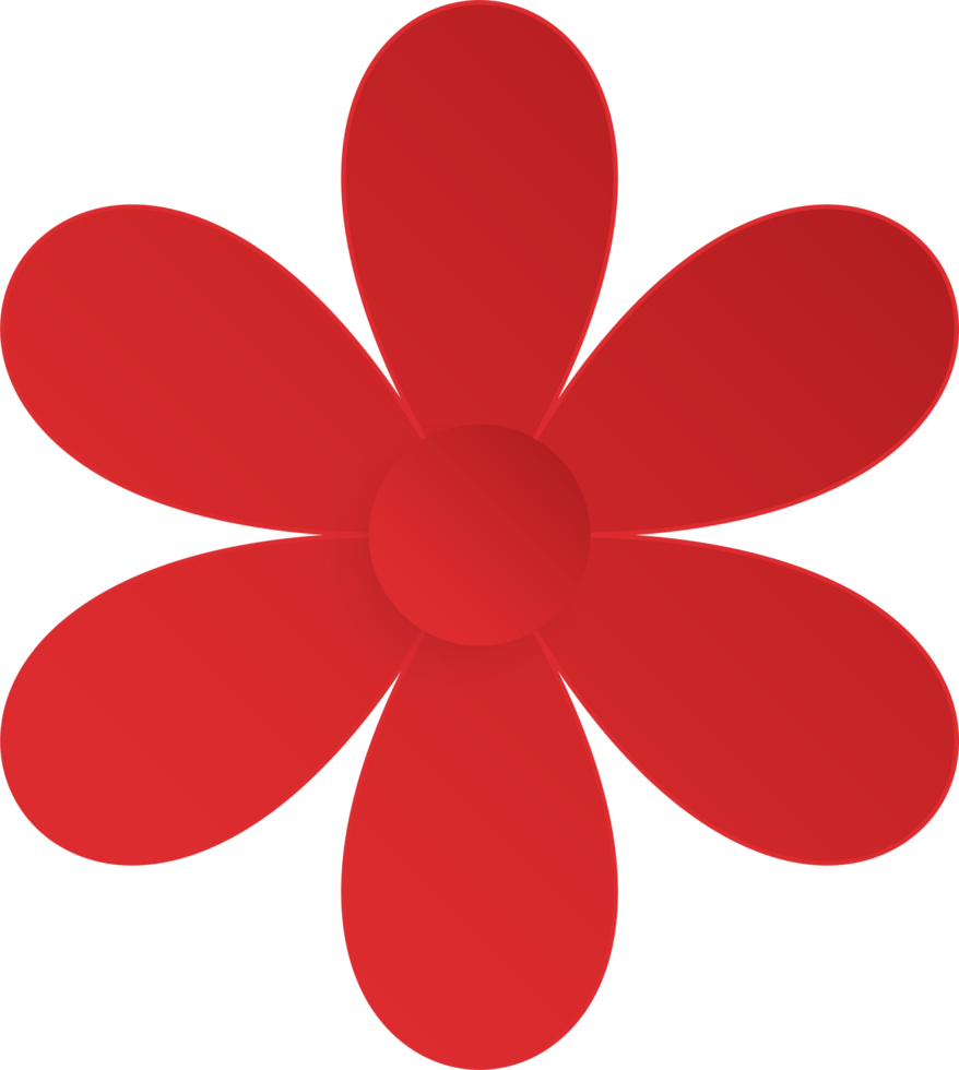 Flower, Element of floral paper cut. Paper cut of flower shape and spring symbol. png