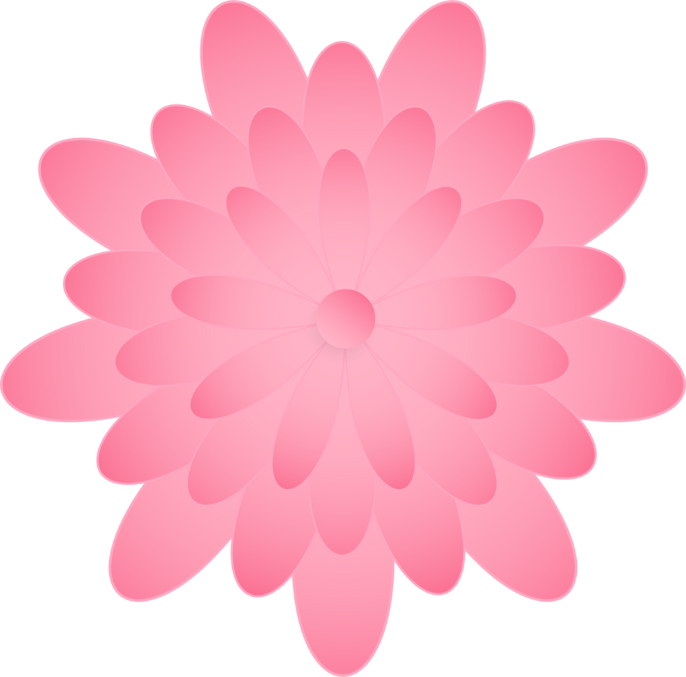 Flower, Element of floral paper cut. Paper cut of flower shape and spring symbol. png